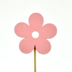 Blume auf Stab rosa 20cm 8cm