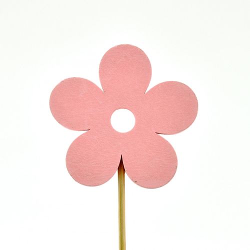 Blume auf Stab rosa 20cm 8cm