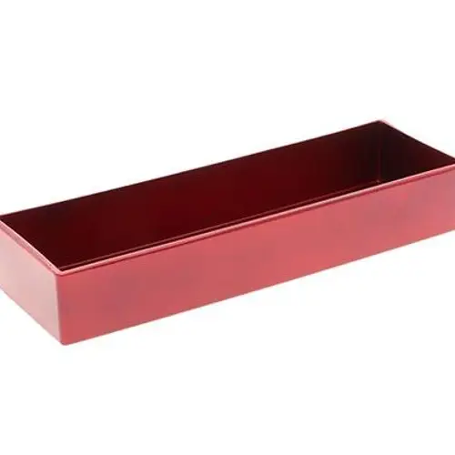 Melamine Rechteck rot 32x10.5x05cm