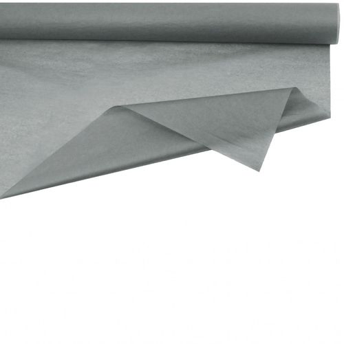 Dekostoff Rolle 75cm Seide grau 50m 28gr
