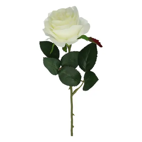 Seiden Rose weiss L45cm 