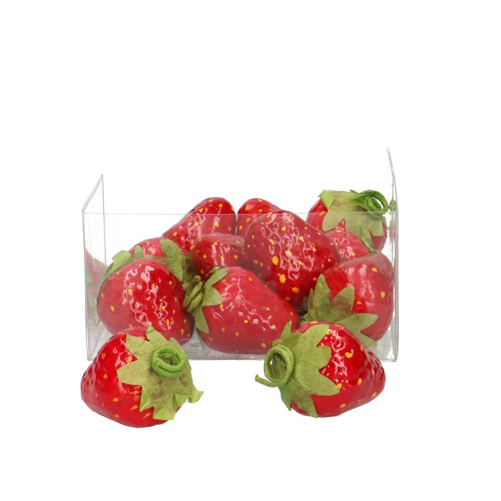 Deko Erdbeere rot D04cm
