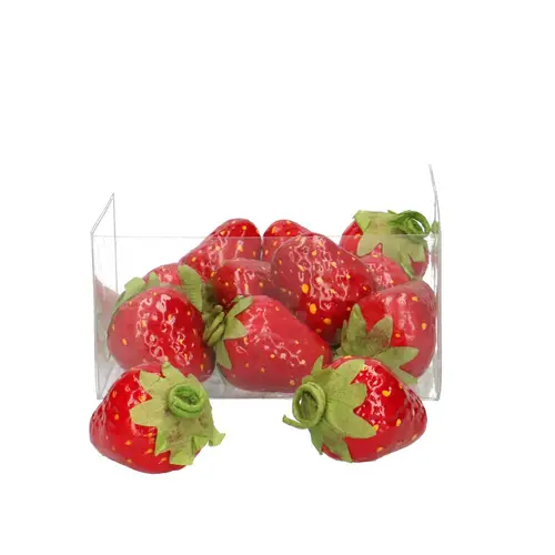 Deko Erdbeere rot D04cm