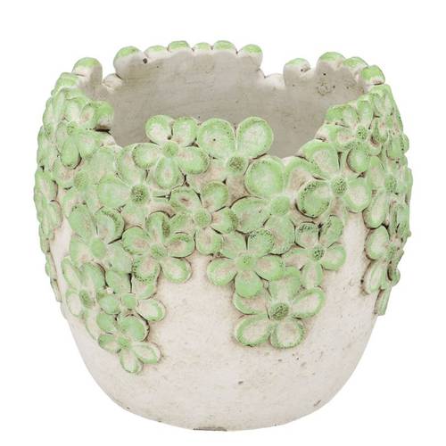 Beton Übertopf Dante Bloom grün 20x20x17cm