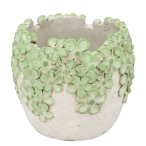 Beton Übertopf Dante Bloom grün 20x20x17cm