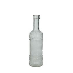Glas Flasche Deko D02/07cm H22cm