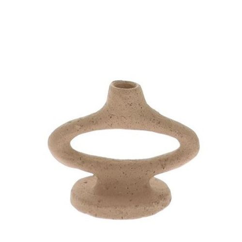 Kerzenständer Recyc. taupe 15/8.5*20cm