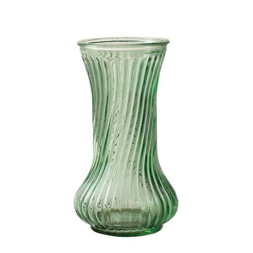 Glas Vase Medda grün D12cm H21.5cm 