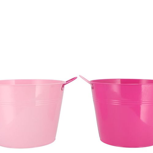Zink Eimer fuchsia/rosa mix D27cm H20cm