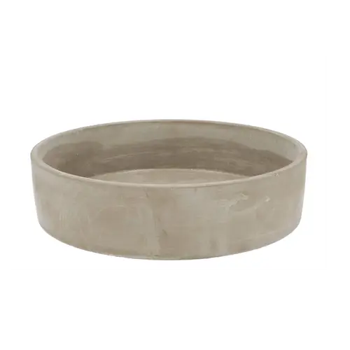 Beton Schale grau D28cm H07cm