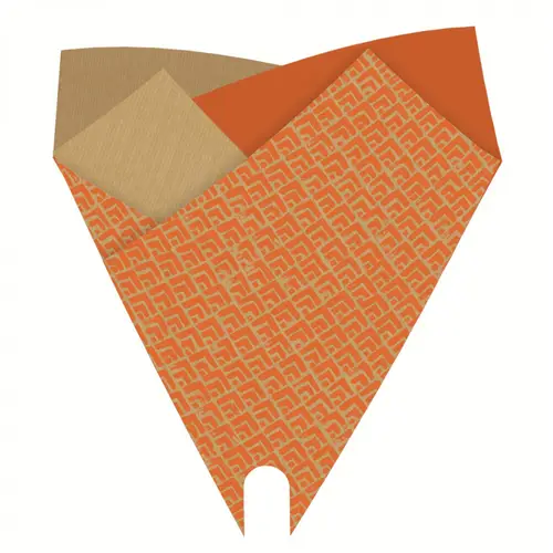 Tüte Kraft Luz orange 50x44cm x50