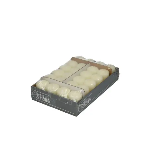 Stumpfkerze Safe creme D04cm H06cm