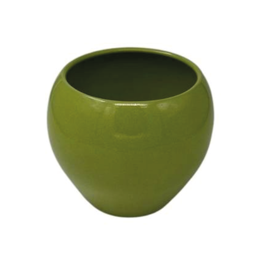 Keramik Topf Bowl grün D15cm H13cm
