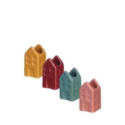 Keramik Vase Mini Haus mix D03cm H06cm