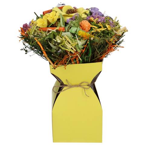 Strausstasche Basic gelb 12x20.5cm