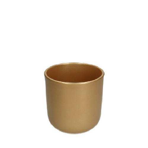 Keramik Übertopf Davina gold D13cm H13.5cm