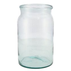 Glas Vase Milchkanne Vigo D15cm H23cm