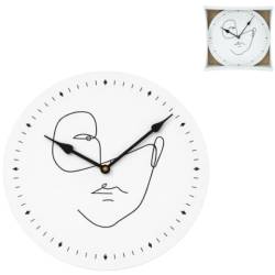 Wanduhr Gesicht weiss D29cm