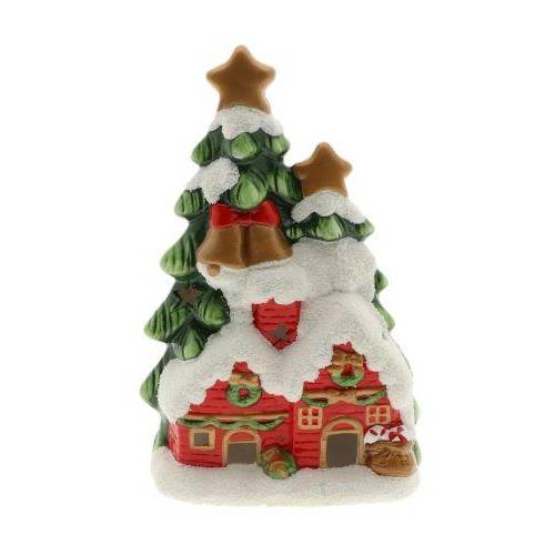 LED Weihnachtsbaum/Haus D17cm H28cm