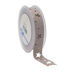Band Filz Stern grau 25mm 10m