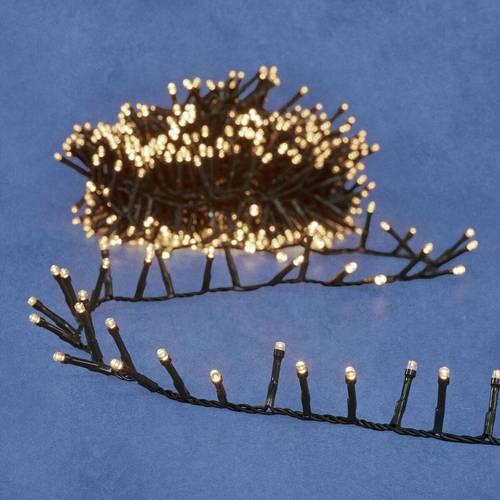 LED Girlande weiss 200L 4m Timer 