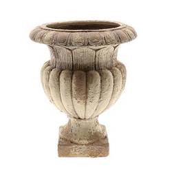 Beton Übertopf Versaille braun D38cm H48cm