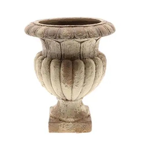 Beton Übertopf Versaille braun D38cm H48cm