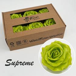 Seiden Wachs Rose Supreme olif grün