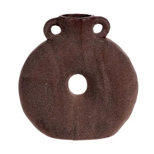 Keramik Vase Gringer braun D24cm H25cm 