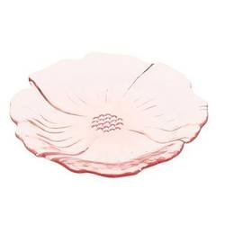 Glas Teller Tivoli rosa D16.5cm