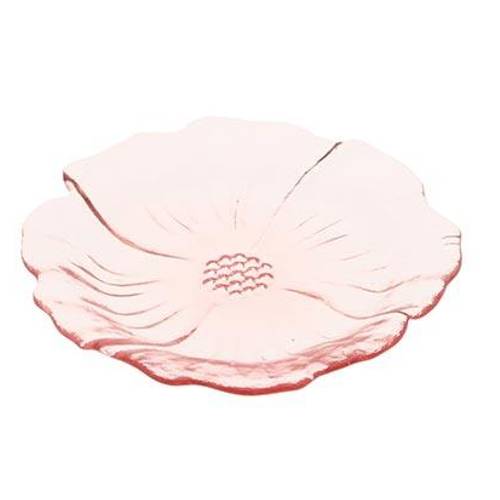 Glas Teller Tivoli rosa D16.5cm