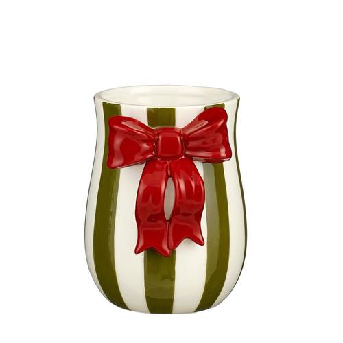 Keramik Vase Kato grün D13cm H17cm 