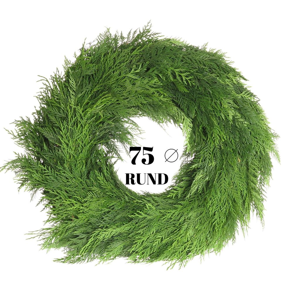 Kranz grün Thuja rund gebunden 75cm