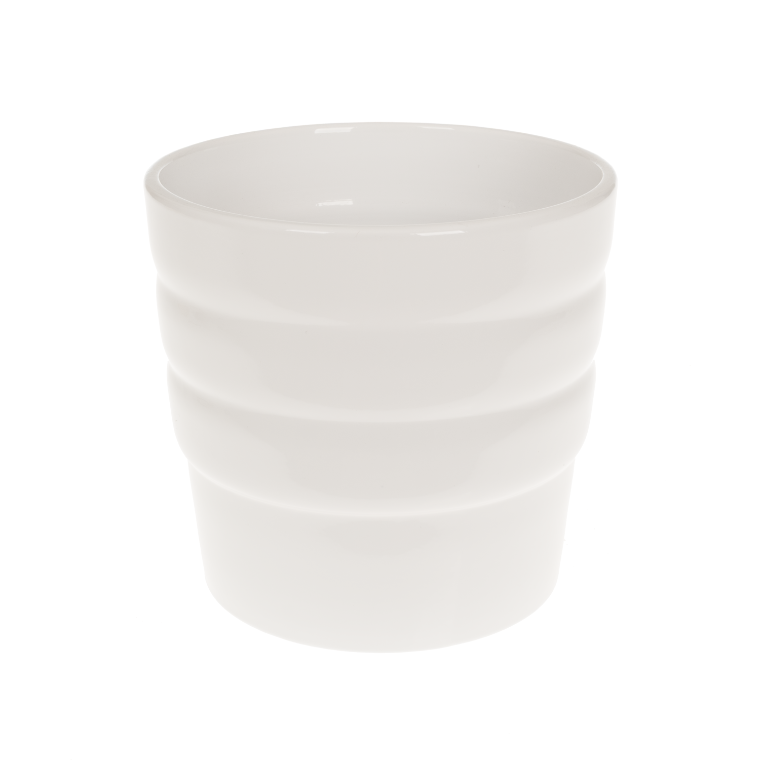 Keramik Übertopf Stockholm weiss D13cm H14cm