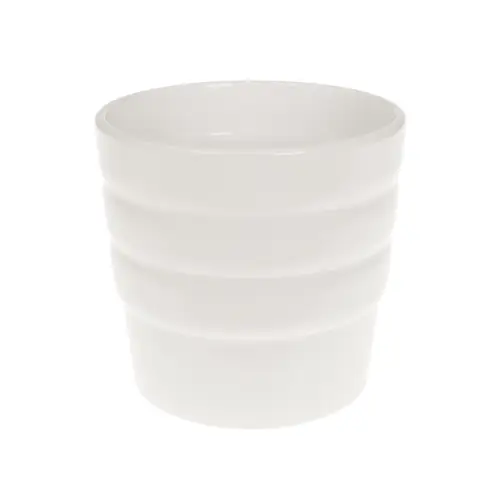 Keramik Übertopf Stockholm weiss D13cm H14cm