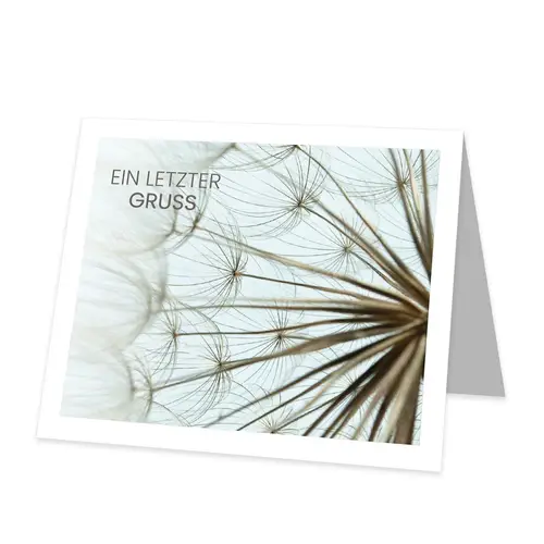Karte Gruss weiss 9x8cm 12st