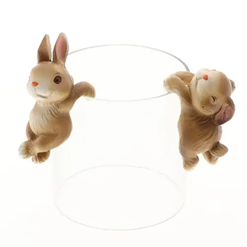 Ostern Topfhänger Hase 2/Set braun D04cm H09.5cm