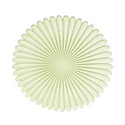 Glas Teller Blütenblatt grün D27cm