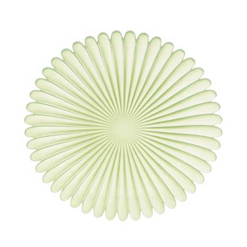 Glas Teller Blütenblatt grün D27cm