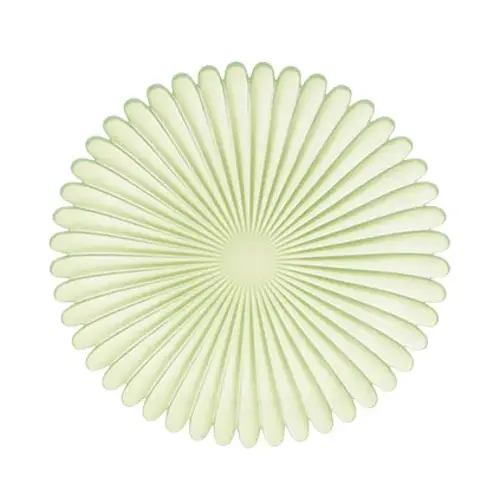 Glas Teller Blütenblatt grün D27cm