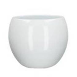Keramik Bowl Übertopf weiss D13/15cm H13cm