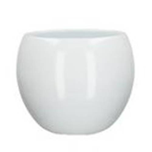 Keramik Bowl Übertopf weiss D13/15cm H13cm