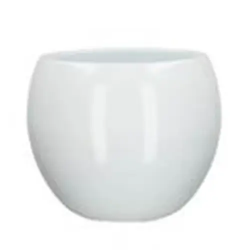 Keramik Bowl Übertopf weiss D13/15cm H13cm