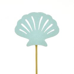 Muschel/Stab hell blau L20cm 08cm