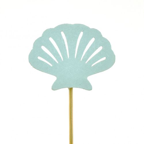 Muschel/Stab hell blau L20cm 08cm