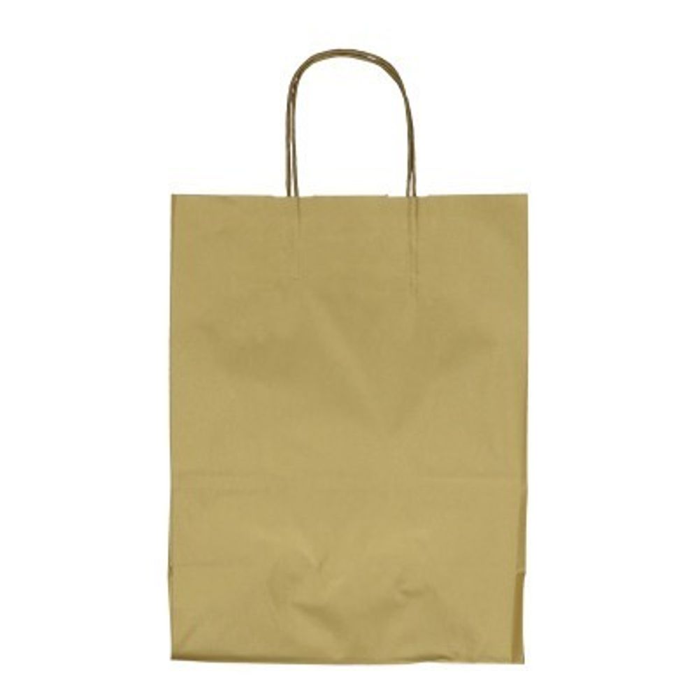 Tasche Papier gold D18/08x22cm