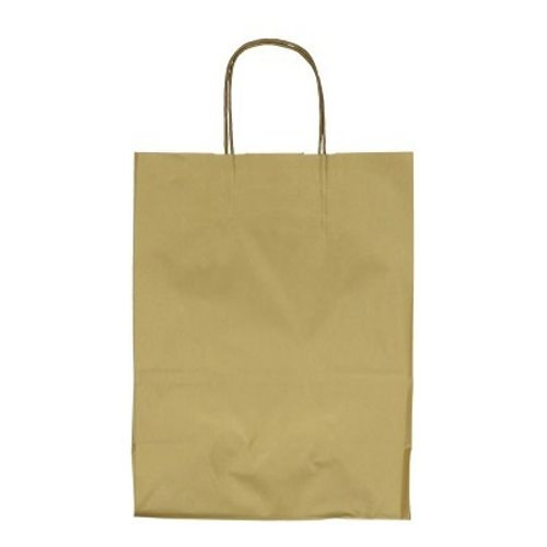 Tasche Papier gold D18/08x22cm