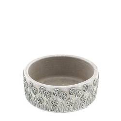 Keramik Schale Tulip grau D15cm H06cm