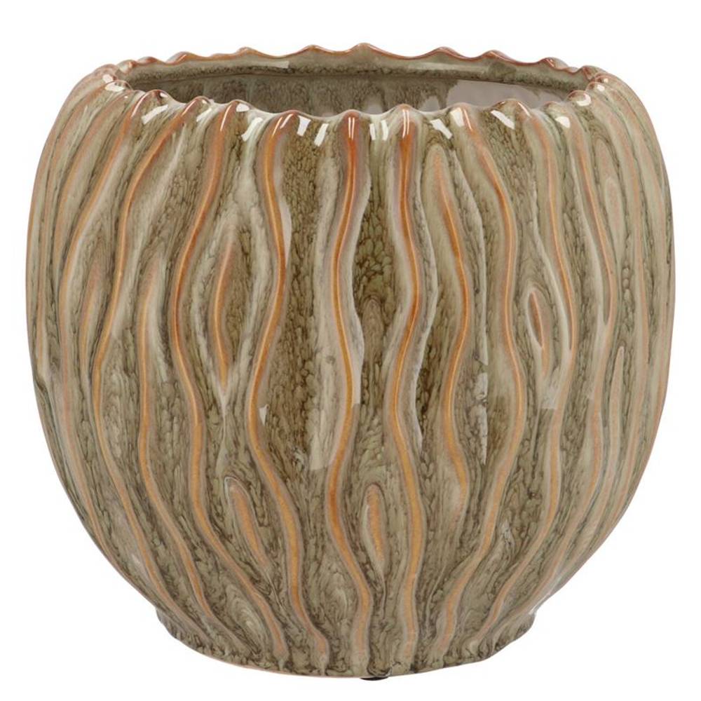 Keramik Topf Finn grün 24x24x22cm
