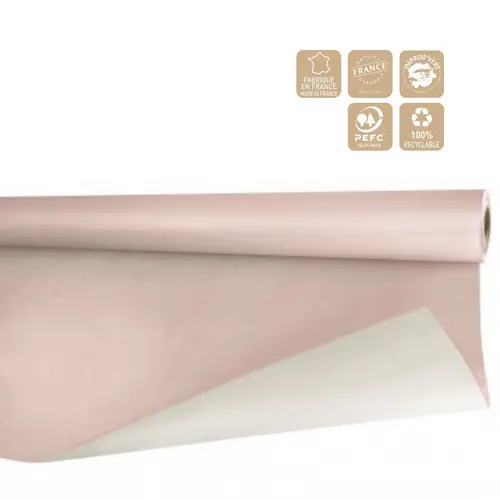 Papier Rolle 80cm Biet rosa/weiss 40m 80g